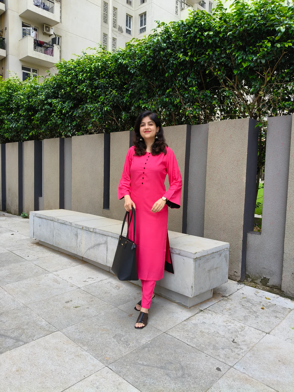 vastramaniaa-solid-glow-kurta-pant-set